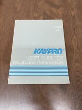 Kaypro User's Guide for WordStar / MailMerge picture