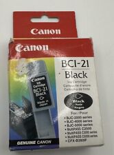 Canon BCI - 21 Black Ink Cartridge. New open box.  Sealed cartridge  picture