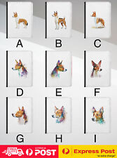 CASE COVER FOR APPLE IPAD|BASENJI DOG PUPPY WATERCOLOR ART #1 picture