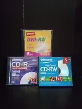 Lot Of Memorex High Speed CD-RW/R Discs And DVD-RW NEW NEVER USED ~ SHELF00G picture