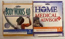 Vintage Lot Of 2 Cd ROM Disks Body Works 4.0 Home Medical Advisor Pro  Win 3.1 picture