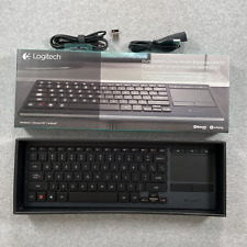 Logitech K830 Illuminated Living Room Keyboard w Built in Touchpad Tested Works picture