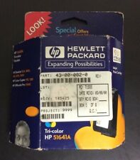 New Genuine OEM HP 41 Tri-Color Cartridge 51641A Retail Open Box EXPIRED 2001 picture