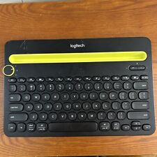 Logitech K480 Black Bluetooth Multi-Device Keyboard With Tablet Holder picture