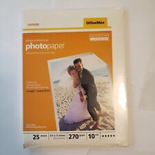 Office Max 8.5 x 11 Professional Glossy Inkjet Printer Photo Paper NOS picture