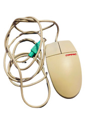 Genuine OEM Vintage Compaq PS2 Beige M-S34 141189-401 Computer Mouse Trackball picture