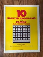10 Starter Programs from Family Computing - Great Condition, Original Owner picture