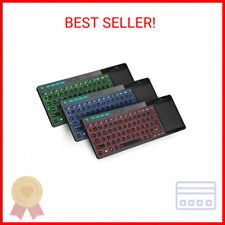 Rii K18 Plus Wireless 3-LED Color Backlit Multimedia Keyboard with Multi-Touch B picture