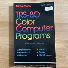 Vintage Radio Shack TRS-80 Color Computer Programs Book by Tom Rugg 62-2313 picture