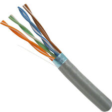 CAT5e 350MHz Shielded Bare Copper 24AWG CMR Rated Ethernet Cable 1000FT - Gray picture