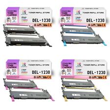 8Pk TRS 1230 BCYM Compatible for Dell 1230C 1235CN Toner Cartridge picture