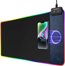Gaming Mouse Pad with Wireless Charger Pad 10W Charging For iPhone and Samsung picture