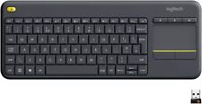 Logitech Wireless Touch Keyboard K400 with Built-In Multi-Touch Touchpad, Black picture