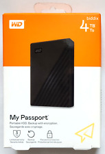 WD Western Digital 4TB My Passport Portable External Hard Drive - Black picture