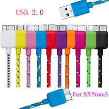 3.0 USB Fabric Braided data Sync Charger Cable FOR samsung GALAXY S5 & NOTE 3 picture