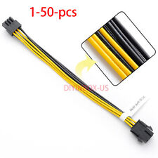 Lot 1-50 PCI-e 6 Pin to 8 Pin Power Cable Converter for Video GPU Graphics Card picture