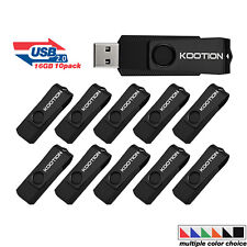 Kootion 5/10 Pack USB 2.0 Metal Swivel Anti-skid USB Flash Drive 2GB-64GB Memory picture