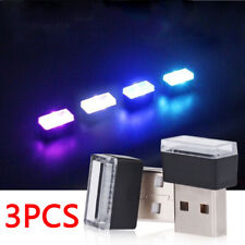 3× Flexible Mini USB LED Car Light Neon Atmosphere Ambient Lamp Bulb Accessories picture
