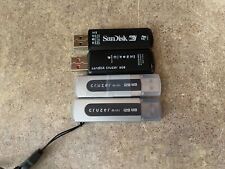 LOT OF 4 SANDISK USB FLASH DRIVES MIXED SIZES L4-7(9) picture