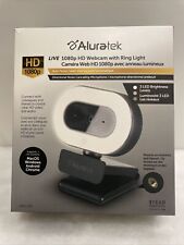 Aluratek Live HD 1080P Webcam with Built-in Adjustable LED Ring Light picture
