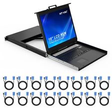 MT-VIKI 19” LCD Console Drawer with 16 Port VGA KVM Switch Rack mount w/touchpad picture