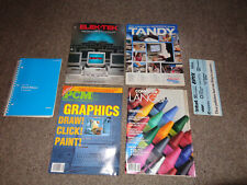 Lot of 5 1980's 1990's Computer Books Magazines Tandy picture