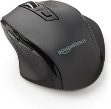 Amazon Basics Ergonomic 2.4 Ghz Wireless Optical PC Mouse, DPI Adjustable, Black picture