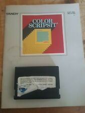 RARE EARLY TANDY Radio Shack Color Computer Software Pak - COLOR SCRIPSIT picture