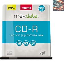 Premium Quality CD-R Discs - 100-Pack, 700MB/80min, 48x Speed, Versatile picture