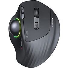 RGB Wireless Trackball Mouse, ProtoArc EM01 2.4G Bluetooth Ergonomic Rechargeabl picture
