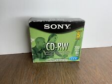 Sony CD - RW 5 Pack Blank Discs 700MB 80Min Rewritable picture