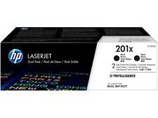 HP 201X 2-pack High Yield Black Original LaserJet Toner Cartridges, Per picture