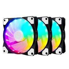 3-Pack 120mm RGB Quiet Computer Case PC Cooling Fan RGB LED picture