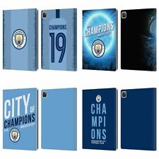 MAN CITY FC 2019 CHAMPIONS LEATHER BOOK WALLET CASE COVER FOR APPLE iPAD picture