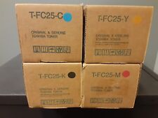 (Lot of 4) NEW OEM Toshiba TFC25 Toner Cartridge Set TFC25K TFC25C TFC25M TFC25Y picture