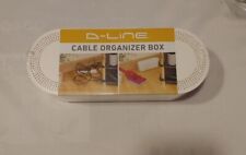 D-Line Cable Organizer Box - White - 12 3/4