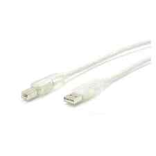 StarTech USBFAB15T 15 ft Transparent USB 2.0 Cable - A to B - Type A Male picture