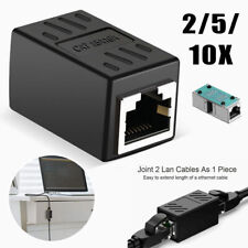 1-10X RJ45 Female - Female CAT6 5e Network Couple LAN Ethernet Connector Adapter picture