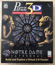 Puzz 3D CD Notre Dame Cathedral Windows Mac Puzzle *Sealed CD* picture