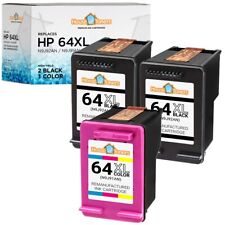 3PK for HP 64XL N9J92AN N9J91AN Cartridges for HP ENVY 7830 7855 7858 7864 picture