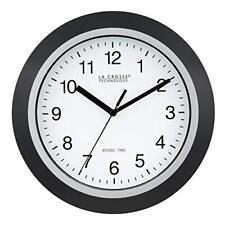 Wt3102b 10inch Wwvb Selfset Analog Wall Clock And Automatic Dst Resetblack/silve picture