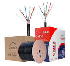 Cat5e OUTDOOR 500ft, 1000ft Cable Waterproof Ethernet Solid Direct Burial Cable picture