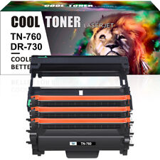 TN760 Toner Cartridge TN730 DR730 for Brother MFC-L2710DW DCP-L2550DW 2350DW LOT picture