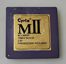 Vintage Rare Cyrix MII MII-300GP 75MHz Bus 3X Processor Collection/Gold picture