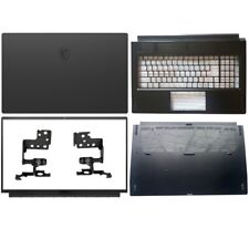 New for MSI GS76 Stealth MS-17M1 LCD Back Cover+Bezel+Palmrest+Bottom+Hinges  picture