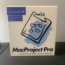 Claris MacProject Pro Promotional Copy Macintosh Project Management NOS Open Box picture