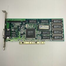 VINTAGE PROGEN GOLD 3D PCI VIDEO CARD FOR OLD SCHOOL GAMING PTI TESTED WORKS picture
