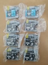 Lot of 8 EZink Ink Cartridges LC203XL (2 Cyan and 6 Black) New & Sealed picture