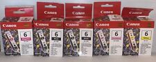 Canon BCI-6 Black & Color Ink Cartridges, 5 Pack picture