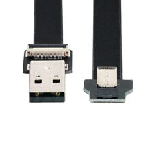 Up Angled Micro USB 5Pin Male to USB 2.0 Type-A Male Data Flat Slim FPC Cable picture